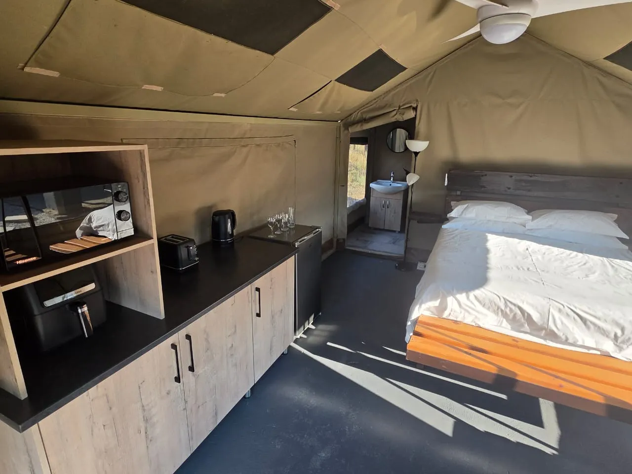 Glamping interior